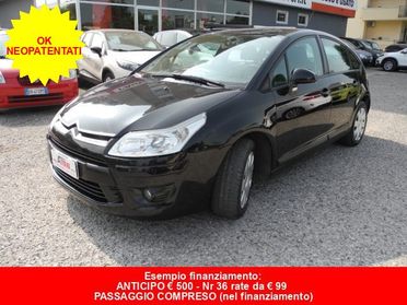 CITROEN C4 1.6 HDi 90cv airdream -OK NEOPAT.- UNICO PROPRIET.