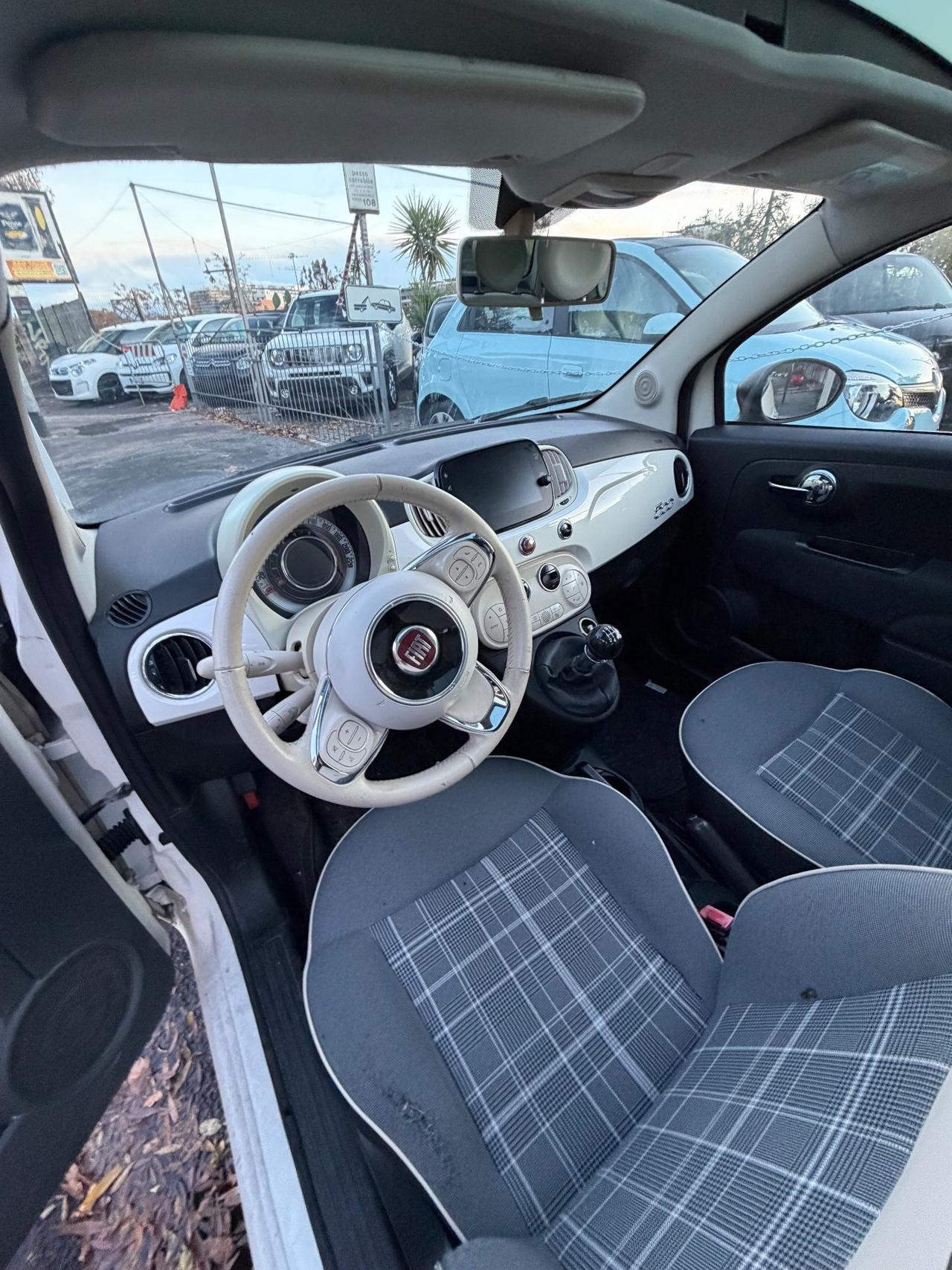 Fiat 500 1.2 benzina Mirror Manuale 69cv Cerchi 16 Navi Tetto