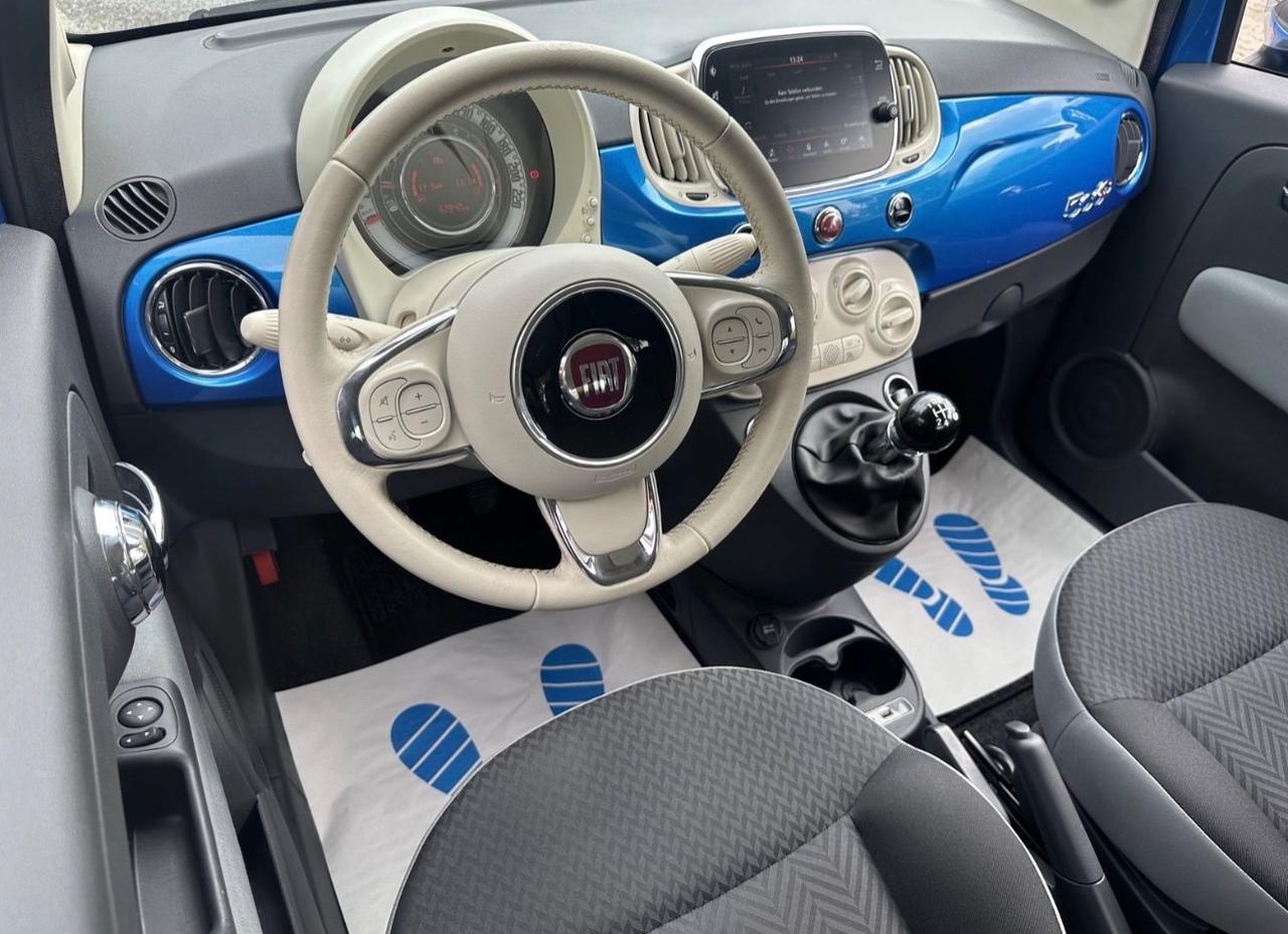 Fiat 500 C 1.2 Lounge blue metallic