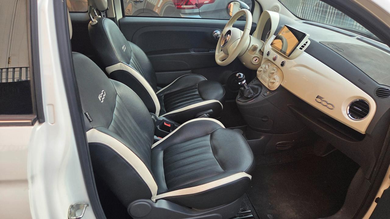Fiat 500 1.2 GQ interni pelle