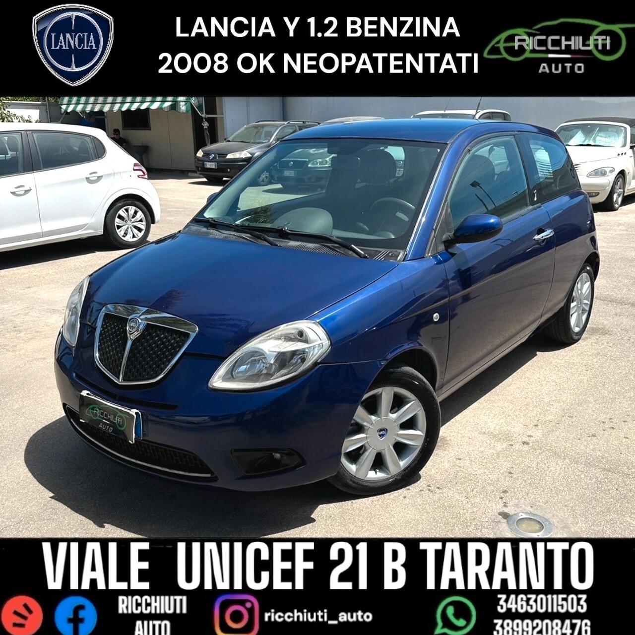 LANCIA YPSILON 1.2 BENZINA 2008 OK NEOPATENTATI