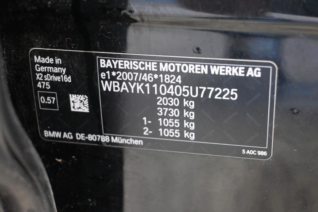 BMW X2 16D 115CV STEPTRONIC S-DRIVE BUSINESS ADVANTAGE ( FARI LED - CRUISE - NAVI - PARK ASSISTANT )