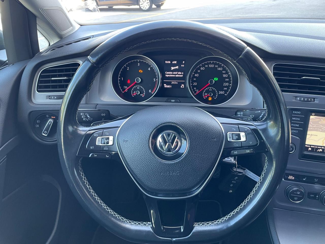 VOLKSWAGEN GOLF 1.6 TDI 110 CV DSG 5P LOUNGE
