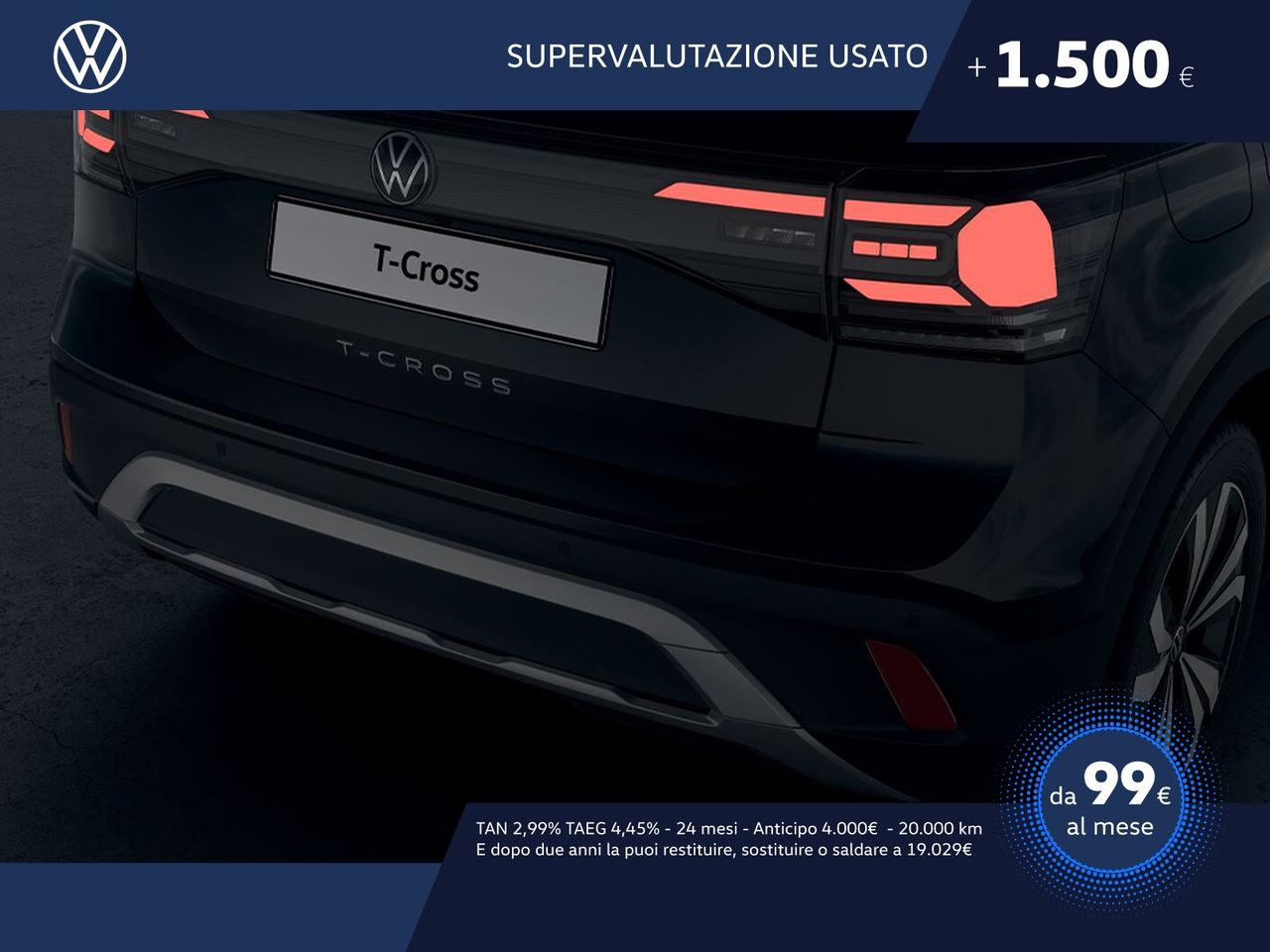 Volkswagen T-Cross 1.0 tsi edition plus 115cv