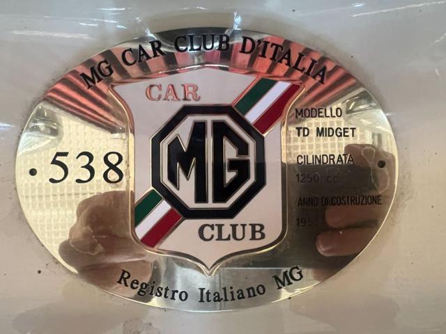 MG TD Midget 1250 MG Club ORO ASI-CRS