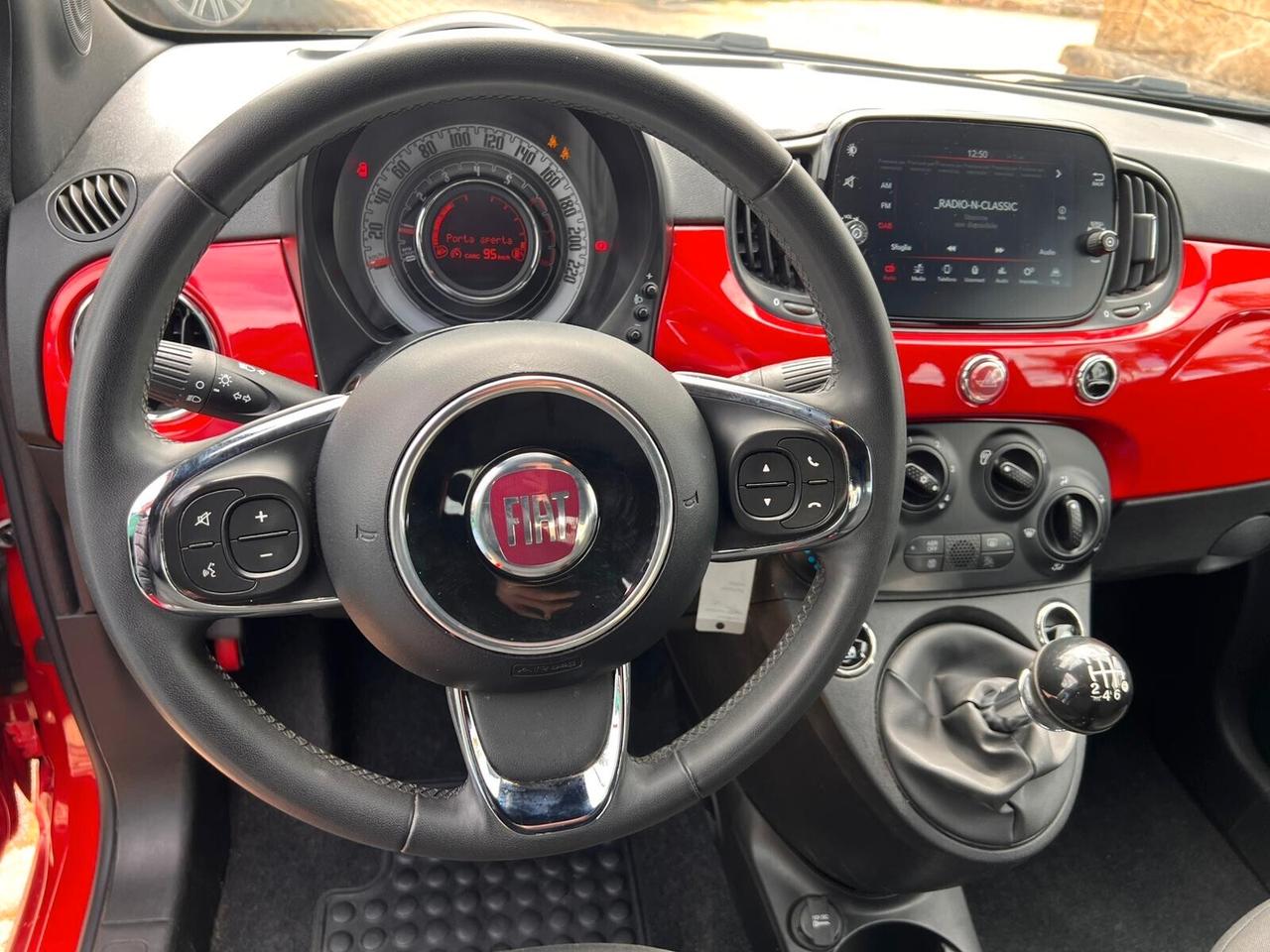 Fiat 500 1.0 Hybrid Red