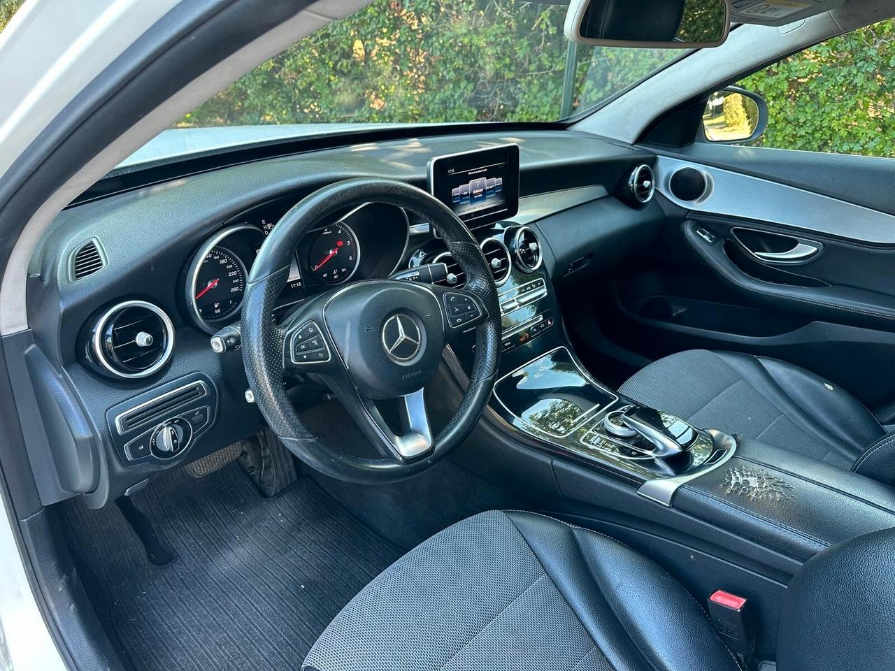 Mercedes-benz C 220 d S.W. Auto Exclusive NAVI - PELLE - TETTO PANORAMA - 7G TRONIC F1 LEVE AL VOLANTE