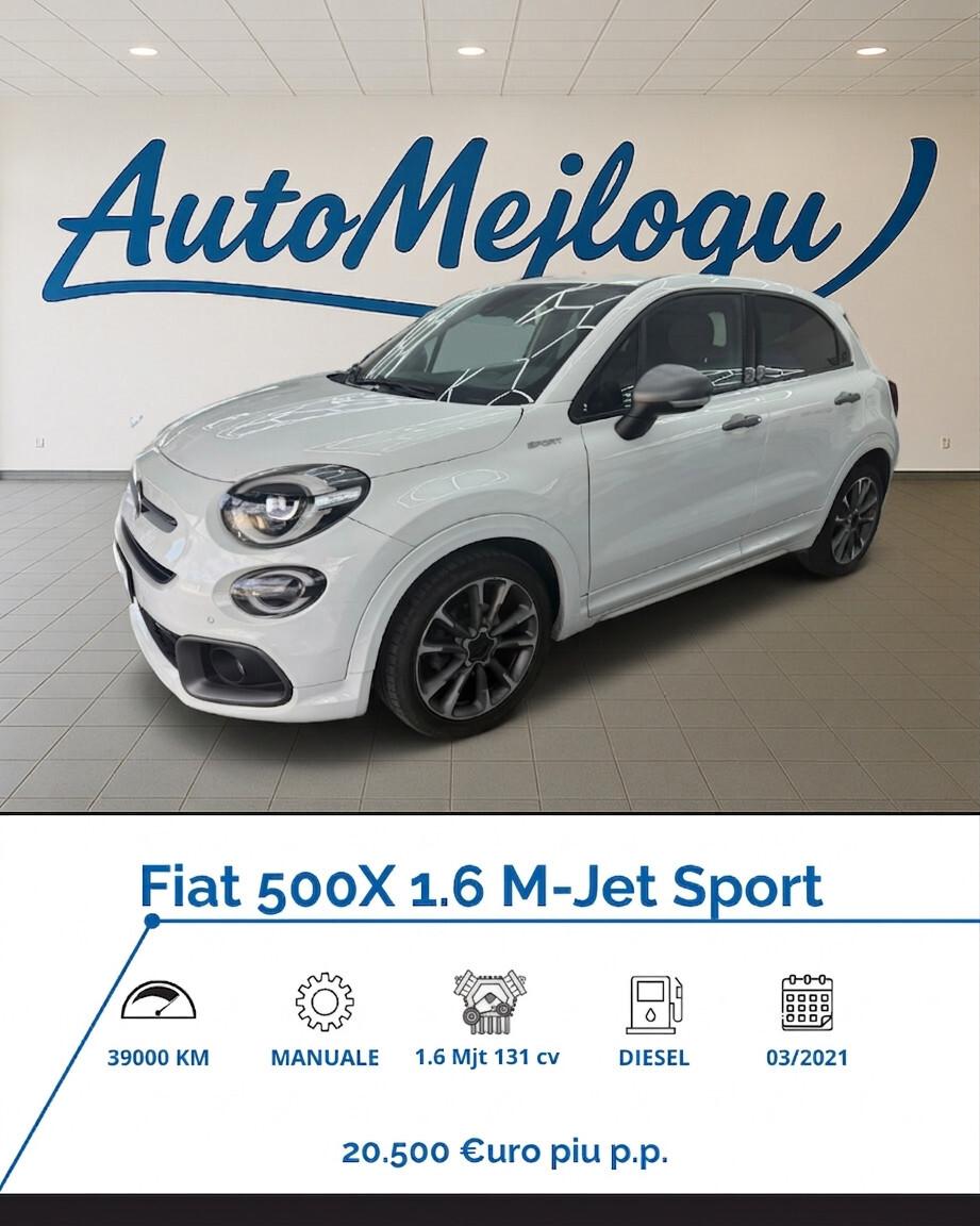 Fiat 500X 1.6 MultiJet 130 CV Sport