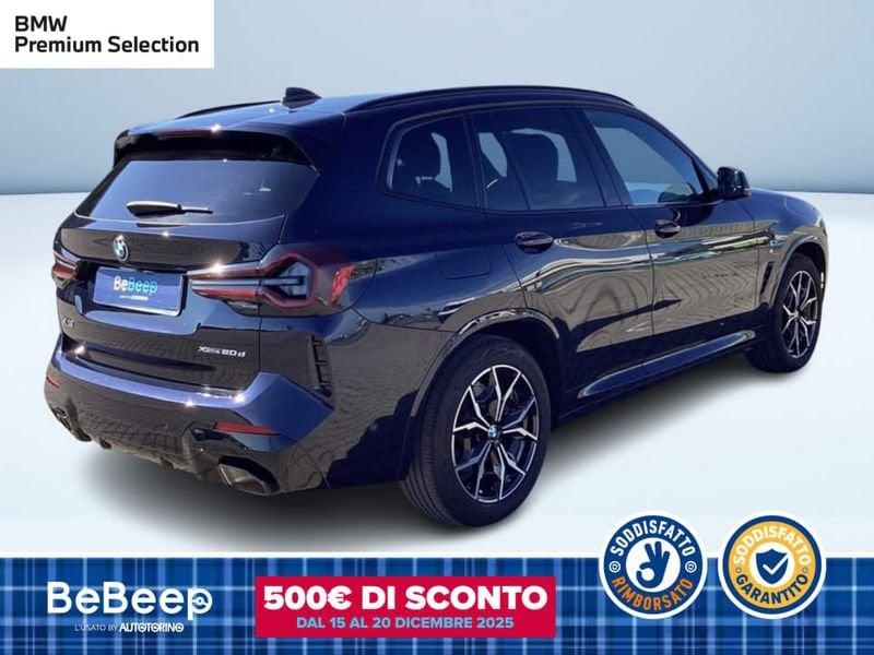 BMW X3 XDRIVE20D MHEV 48V MSPORT AUTO