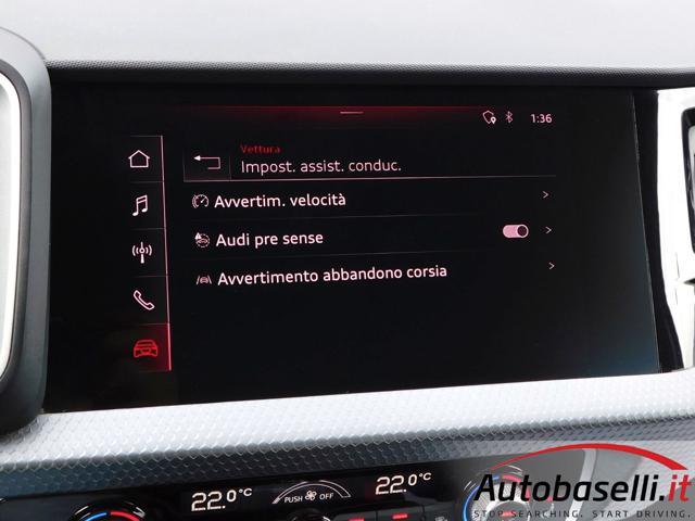 AUDI A1 SPORTBACK 30TFSI 1.0 116CV ADMIRED VIRTUAL COCKPIT