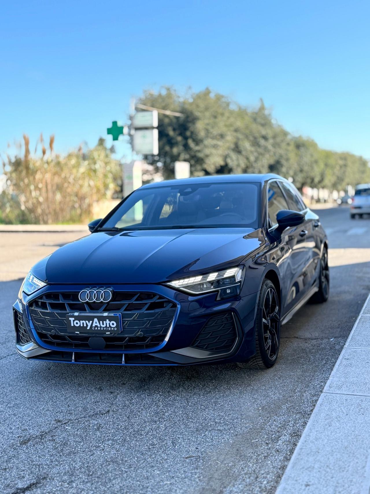 Audi A3 SPB 35 TDI S tronic line edition PACCHETTO LUCI SOFFUSE,APPLE CARPLAY,NAVI,TELECAMERA,FARO MATRIX