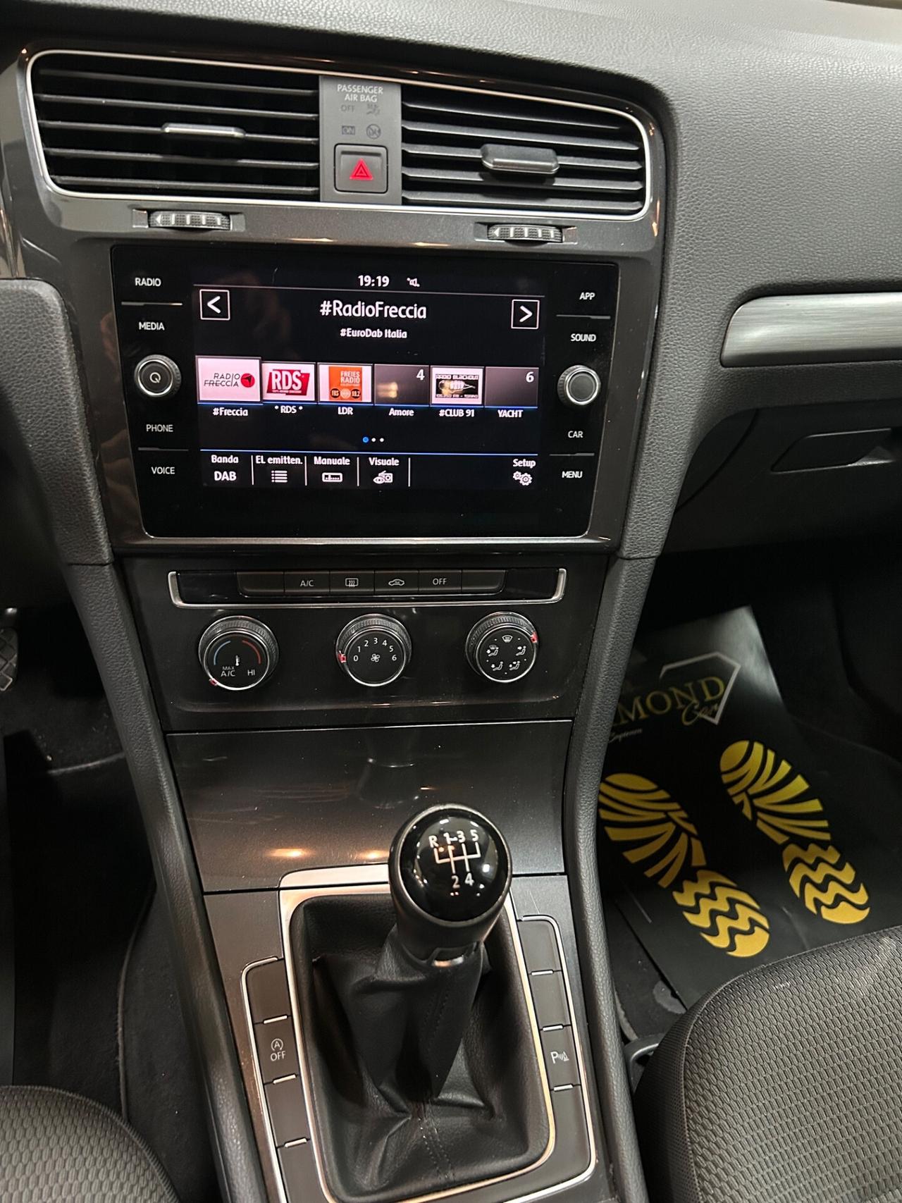 VOLKSWAGEN GOLF 7.5 1.6 TDI 115 cv BlueMotion-2020