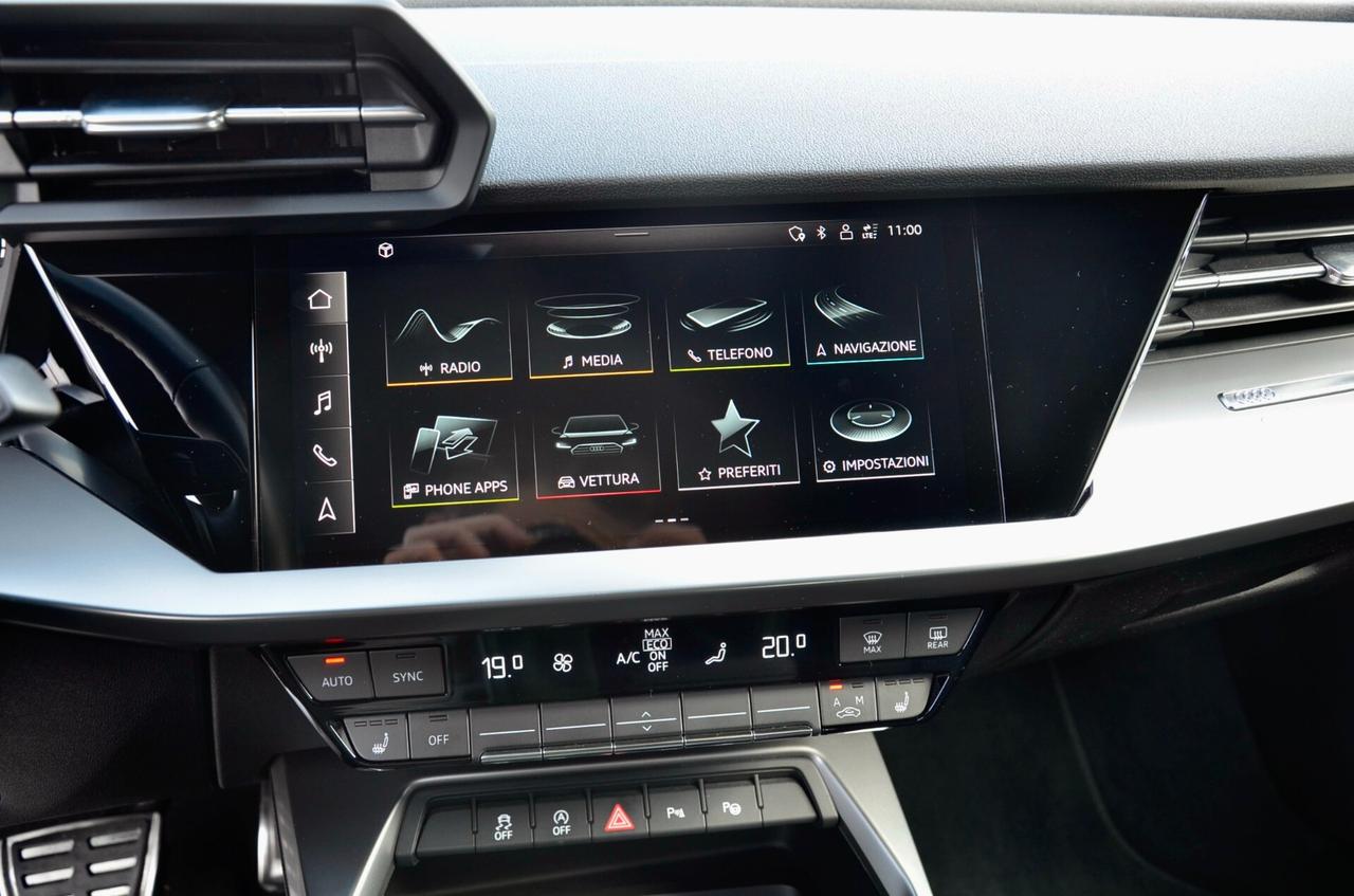 AUDI A3 SPB 30 2.0 TDI S LINE EDITION 116cv S-TRONIC, OK NEOPATENTATI, SERVICE CON FATTURE, EURO 6D, PERMUTE