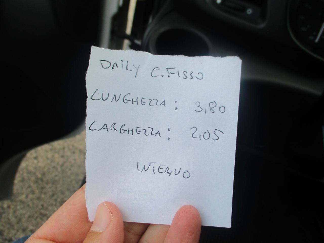 Iveco Daily 35C11 2.3 110CV E5 P.3450 CASSONE FISSO DA 3.80M