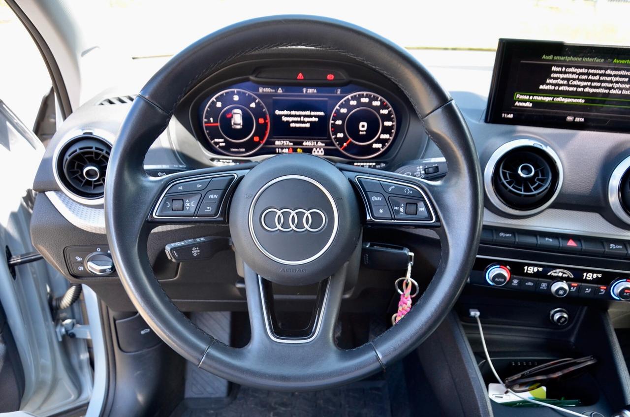 AUDI Q2 30 2.0 TDI ADMIRED 116cv, UNICOPROPRIETARIO, UFF ITALIANA, SERVICE AUDI, APPLE ANDROID, RETROCAMERA, PERMUTE