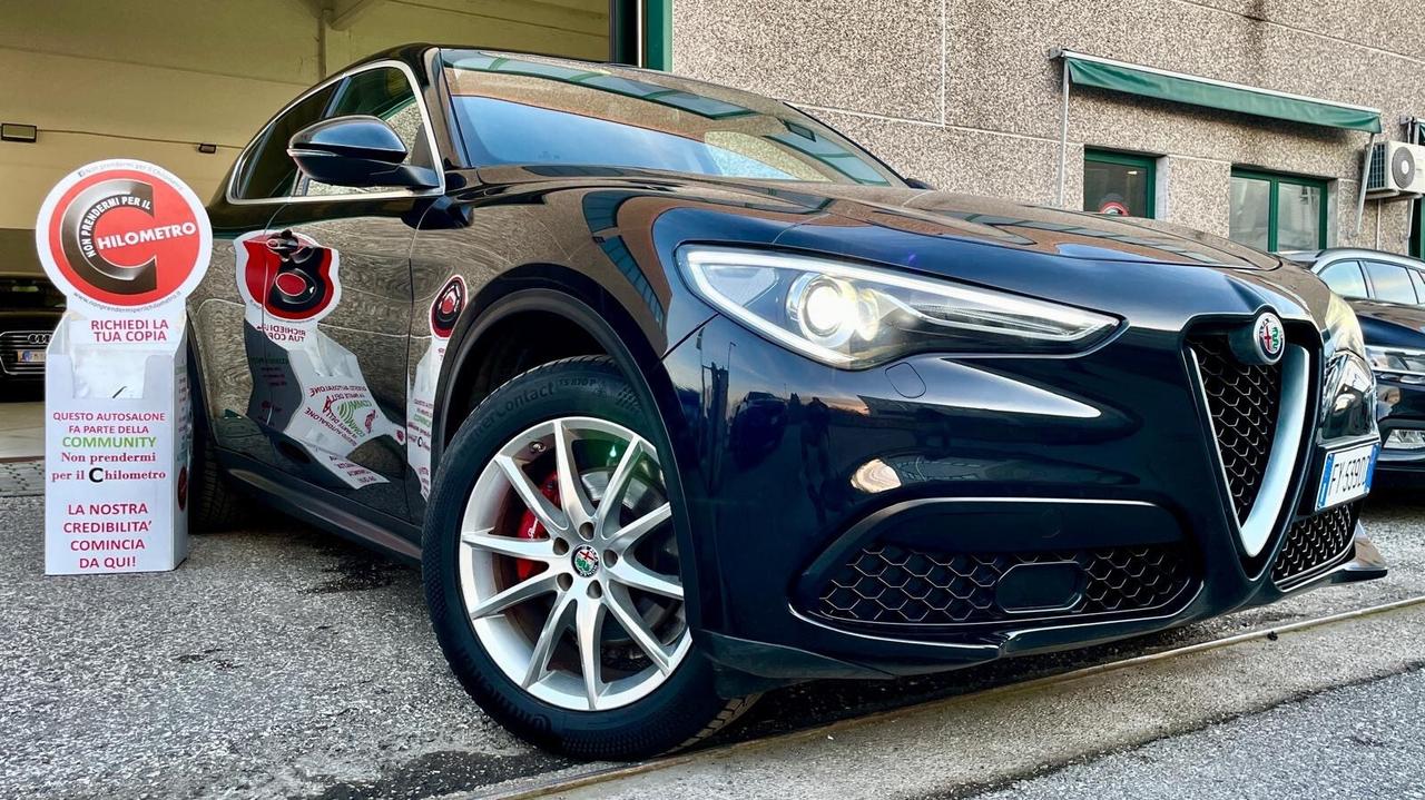 ALFA ROMEO STELVIO 2.2 TURBODIESEL AT8 Q4 190CV – LED, PORTELLONE ELETTRICO, CRUISE CONTROL