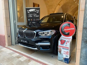 BMW X3 20D X-DRIVE X-LINE MHEV 48V 190CV TETTO PELLE CAM ANNO 2021