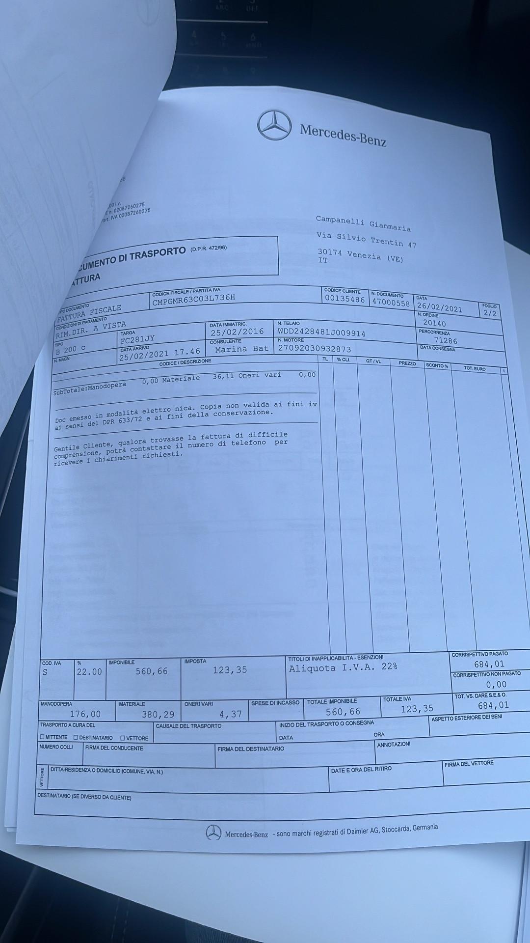 Mercedes-benz B 200 c Executive