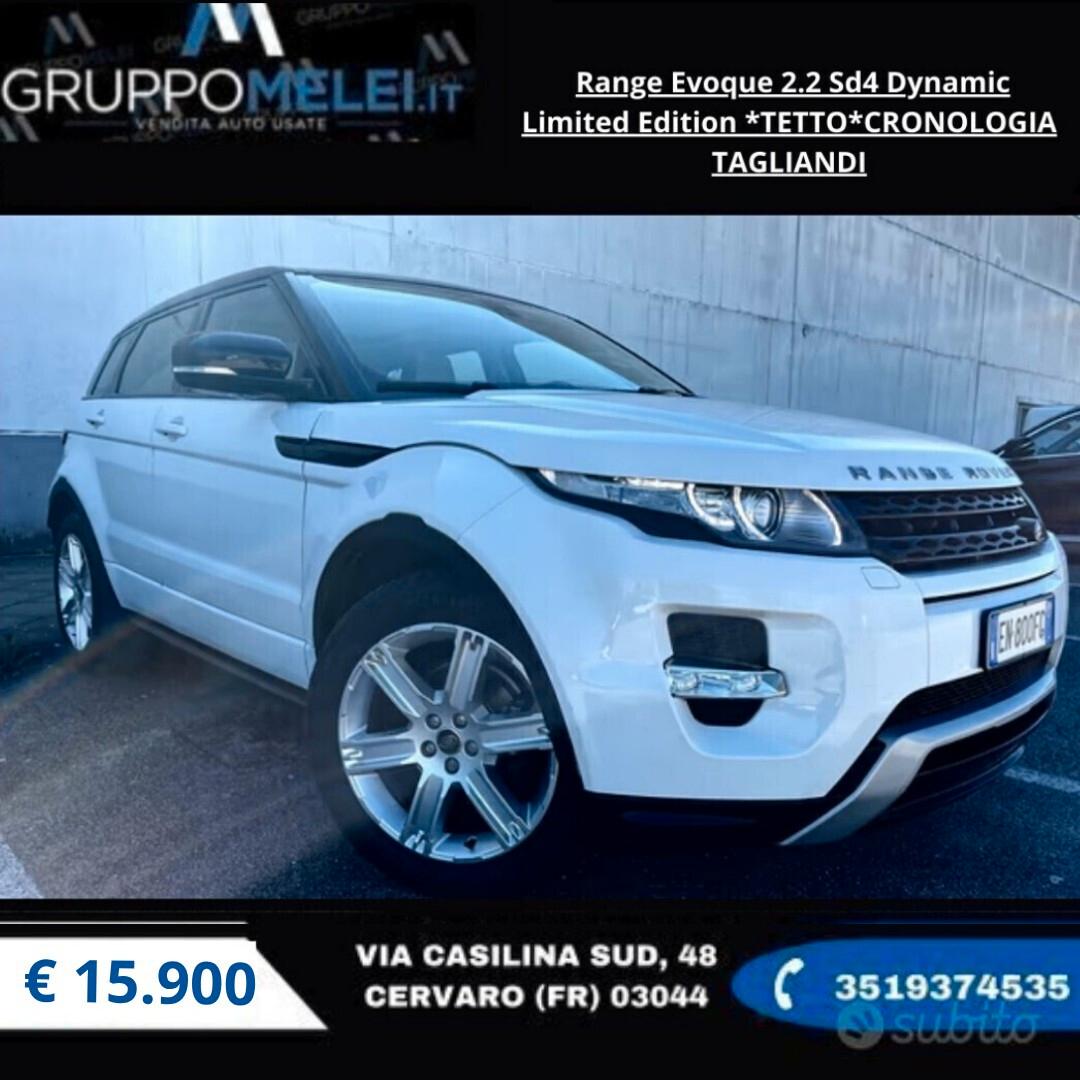 Land Rover Range Rover Evoque Range Rover Evoque 2.2 Sd4 5p. Dynamic Limited Edition