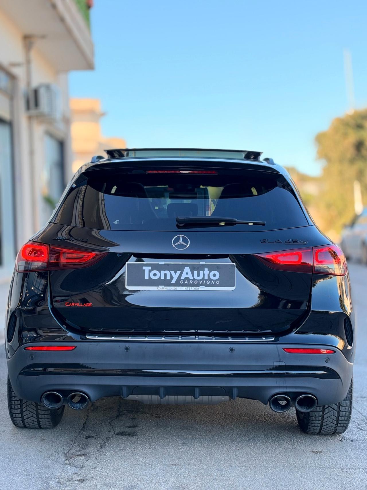Mercedes-benz GLA 45 AMG S 4matic TURBO con TETTO APRIBILE,AMG PERFOMANCE,LUCI SOFFUSE,INTERNI IN PELLE AMG,VOLANTE AM
