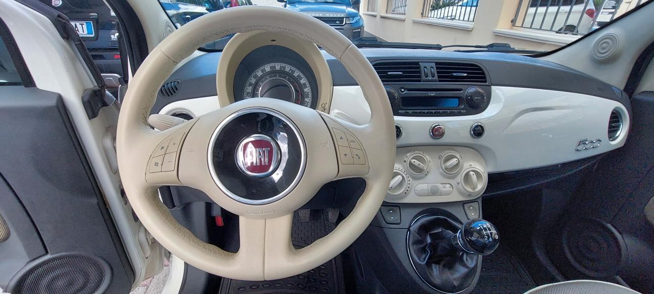FIAT 500 LOUNGE 1,2 BENZINA TELEFONO TETTO PANORAMICO LEGA USB IMPECCABILE