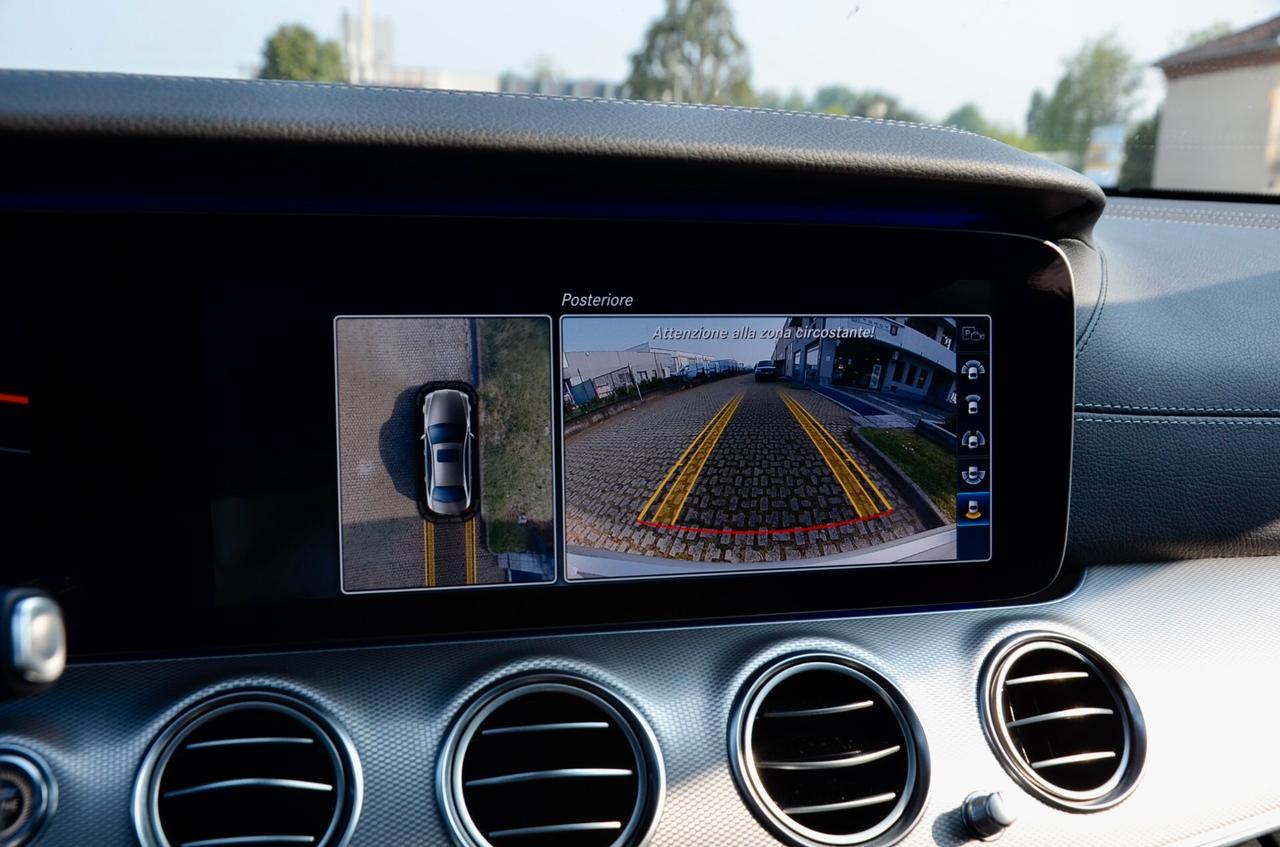 MERCEDES-BENZ E 220d PREMIUM AMG LINE 194cv AUTO, UFF ITALIANA, SERVICE MERCEDES, EURO 6C, HI-FI BURMESTER, MULTIBEAM, RETRO 360°, PERMUTE