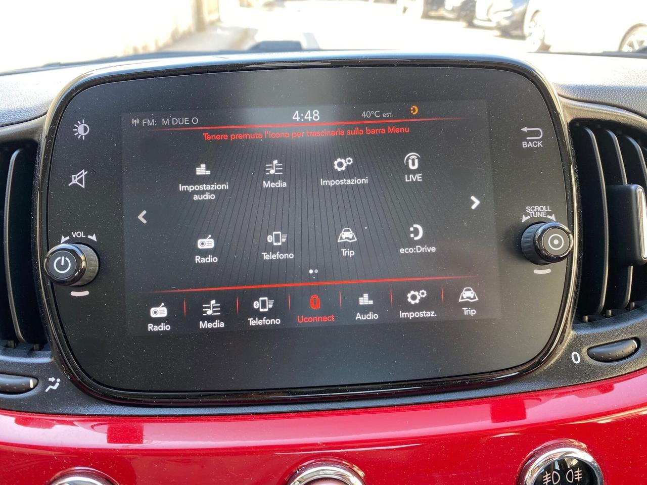 FIAT 500 LOUNGE 1.3 MJT 95CV CARPLAY TETTO 2016
