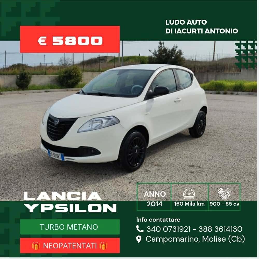 Lancia Ypsilon 0.9 TwinAir 85 CV 5 porte Metano Ecochic Elefantino