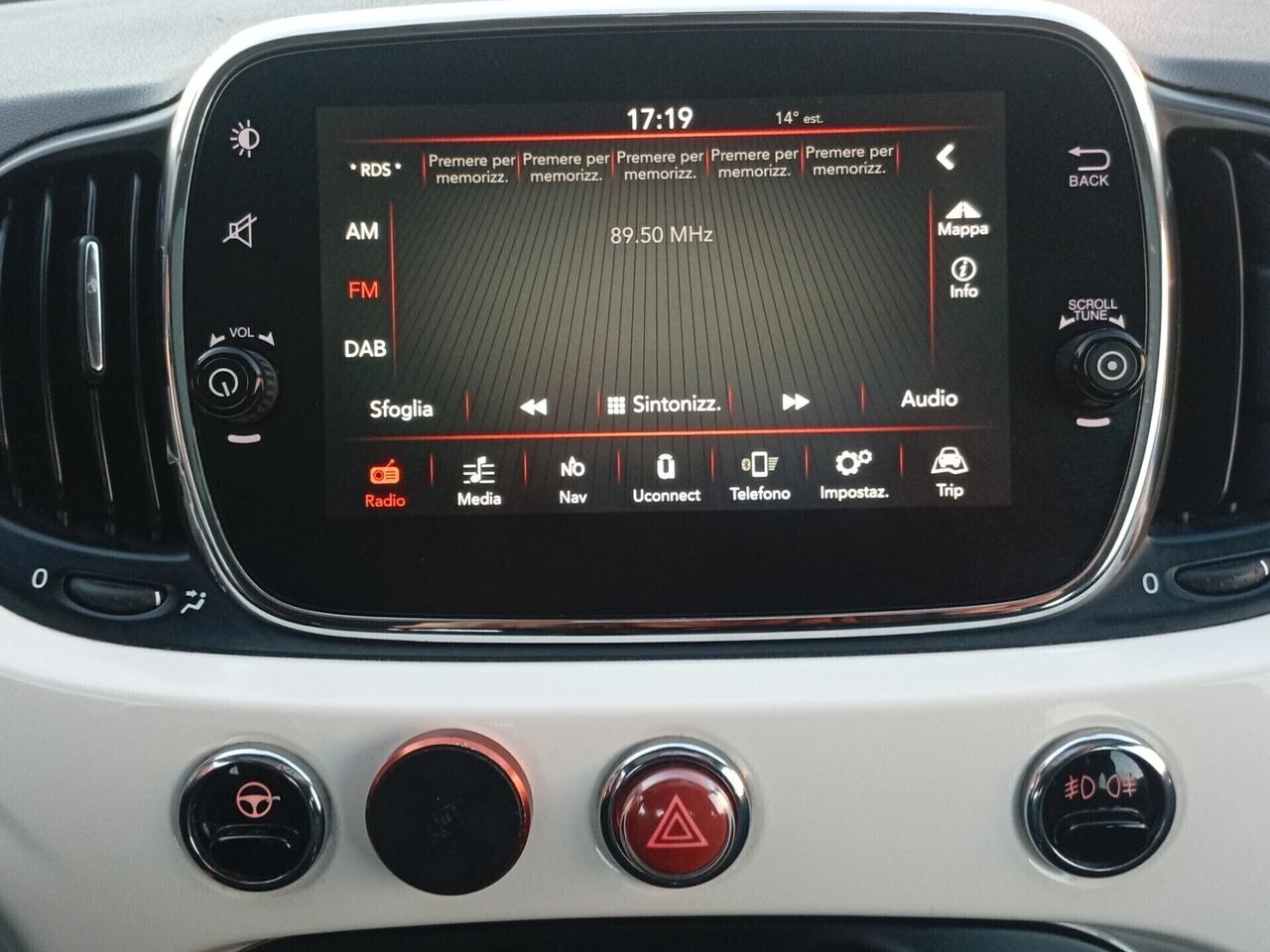 Fiat 500 1.3 Multijet 95 CV Mirror Antifurto Navi