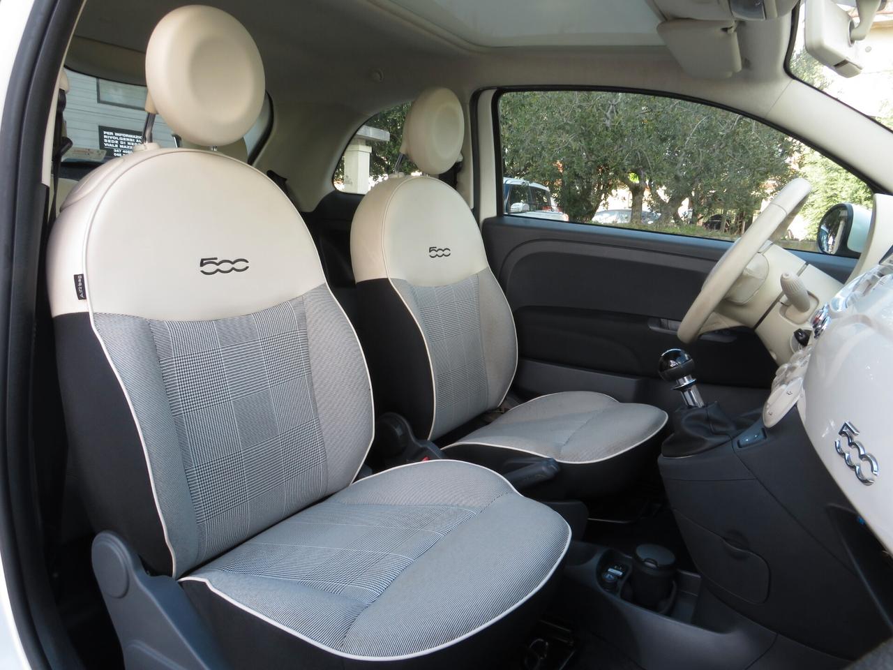Fiat 500 1.2 Lounge 69cv E6. bluetooth/fendinebbia/tetto panorama