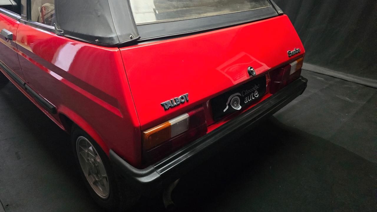 Talbot Samba Cabrio, anno 1985, certificata ASI