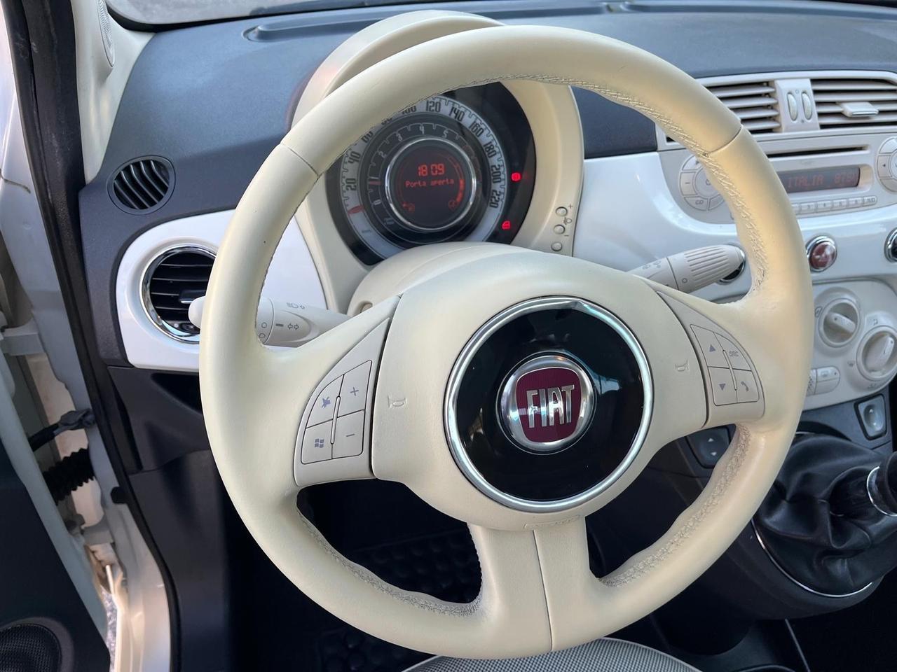 Fiat 500 Lounge 1.2 benz-tetto apri-2008
