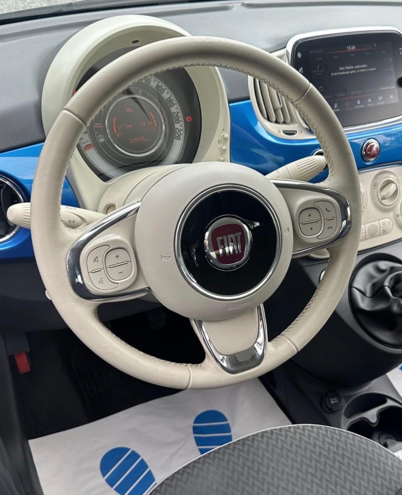 Fiat 500 C 1.2 Lounge blue metallic