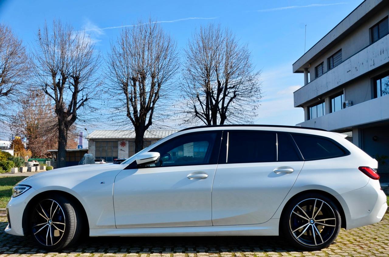 BMW 330d TOURING XDRIVE MSPORT 265cv AUTO, GARANZIA BMW, UFF ITALIANA, SERVICE BMW, EURO 6D, M BRAKES, FARI LED, RETROCAMERA 360°, PELLE, 19", PERMUTE