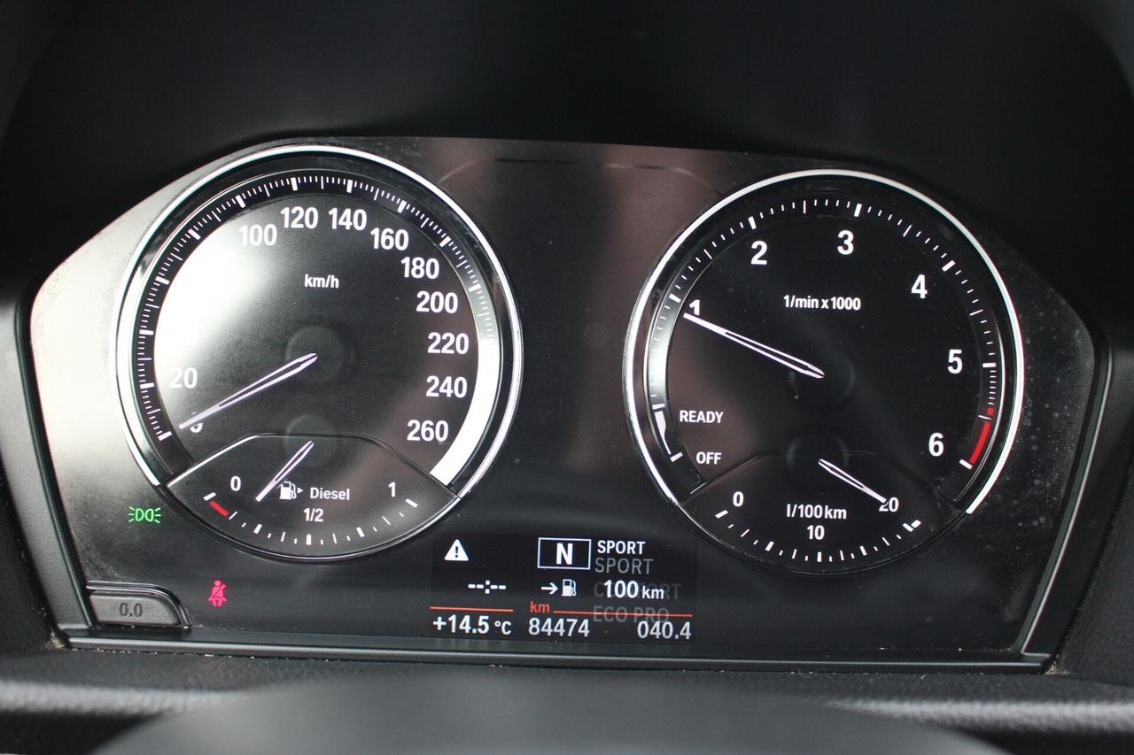Bmw 216d-7 posti*PREZZO VERO*crono tagliandi-unipro