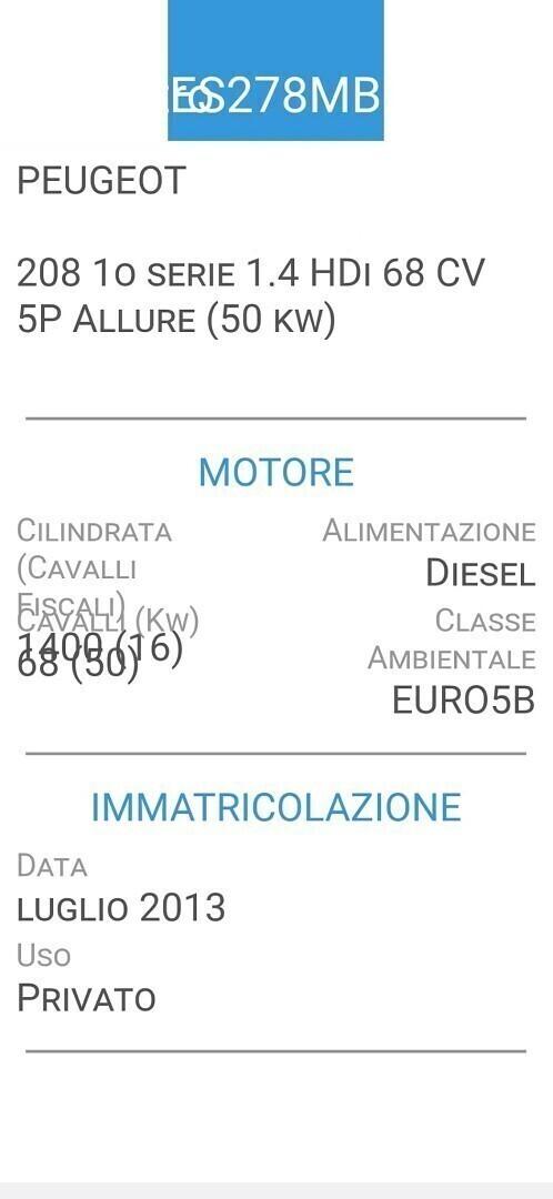 PEUGEOT 208 1,4 HDI-UNICA PROPRIETAR-4 REVISIONI