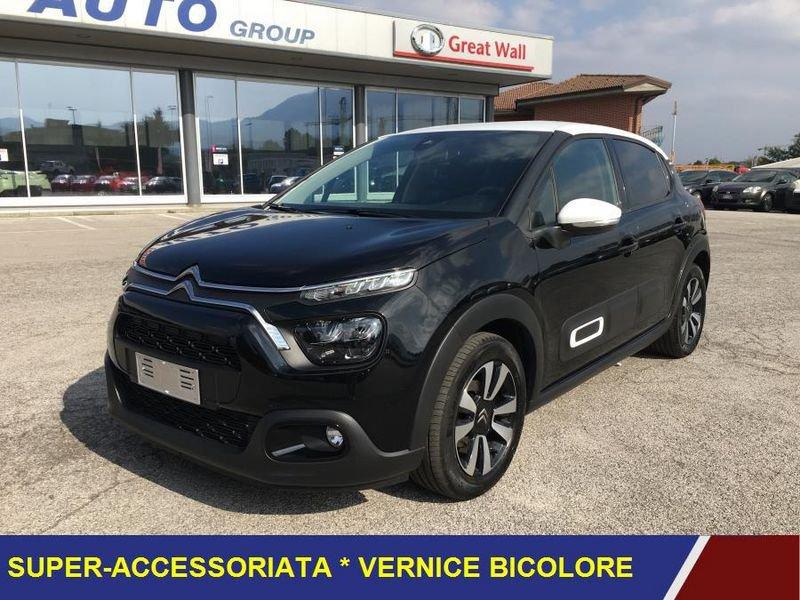 Citroën C3 PureTech 83 S&S Max CERCHI LEGA+VETRI SCURI+CLIMA AUTO