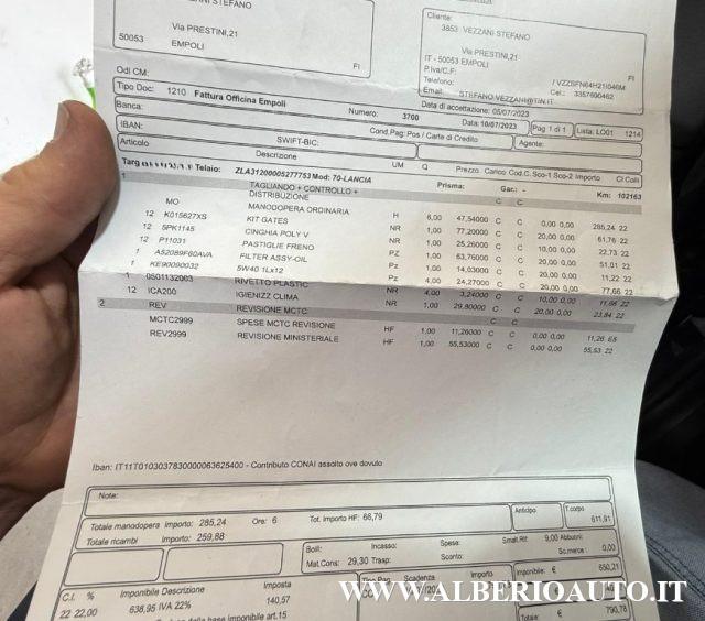 LANCIA Ypsilon 1.2 69 CV 5 porte GPL Ecochic Gold