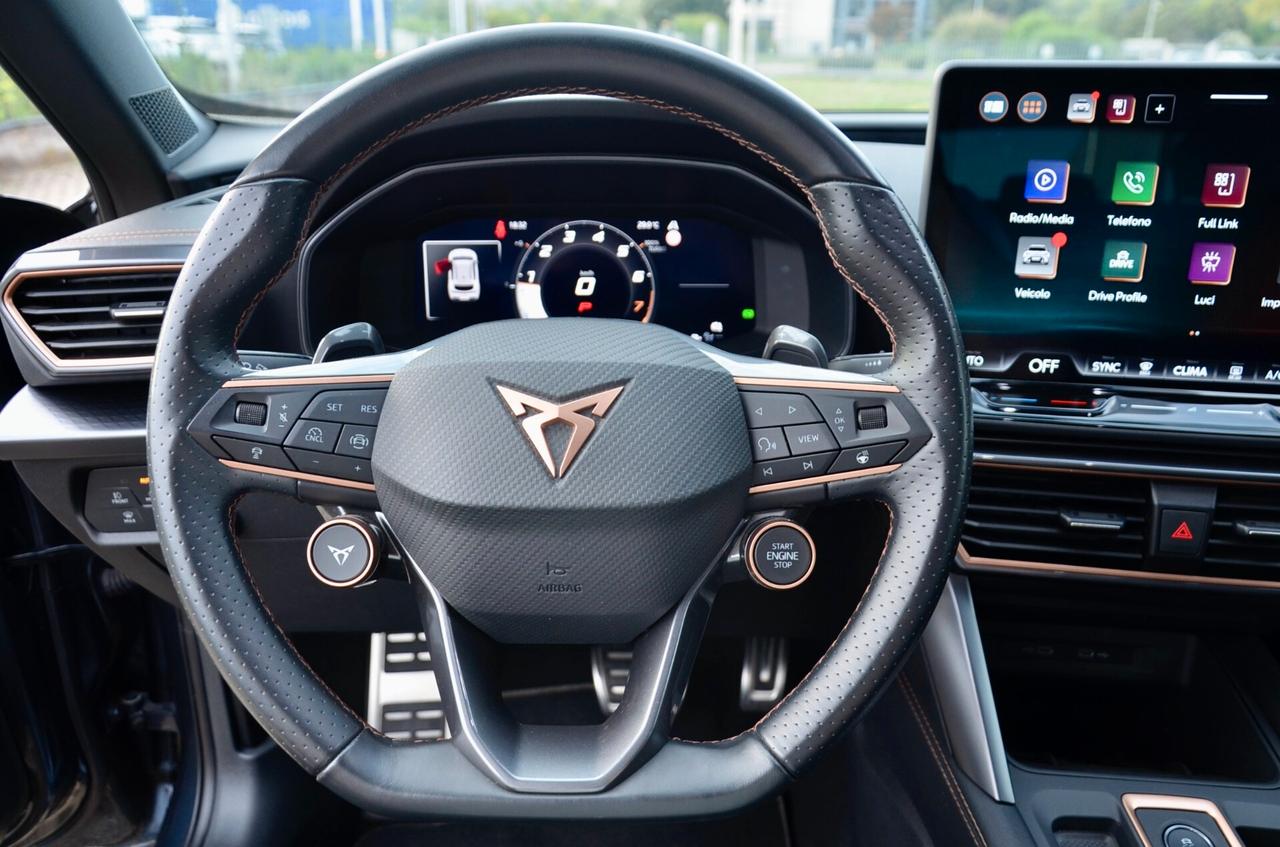 CUPRA FORMENTOR 1.5 MILD HYBRID 150cv DSG, GARANZIA CUPRA 3/2027, EURO 6E, UFF ITALIANA, SERVICE CUPRA, FULL LED, APPLE ANDROID, PERMUTE