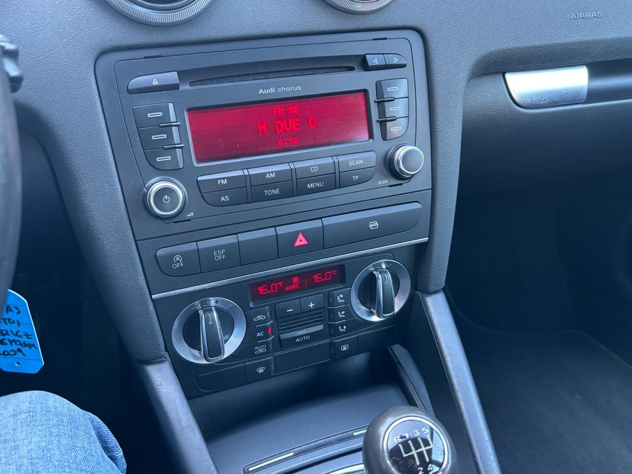 Audi A3 SPB 1.6 TDI 105 CV OK NEOPATENTATI