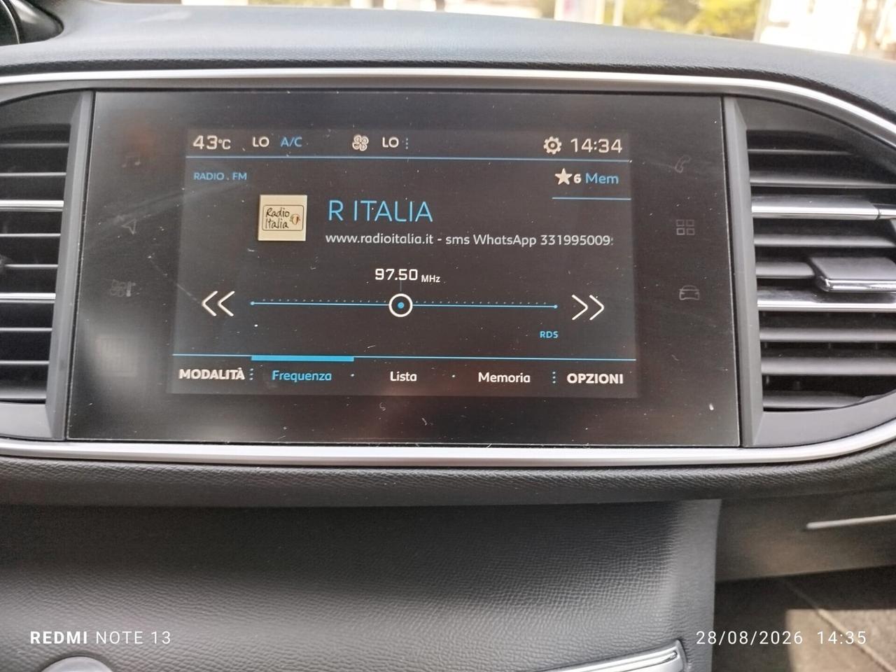 PEUGEOT 308 1.5hdi 130cv UNIPRO *PREZZO VERO* KM CERTI
