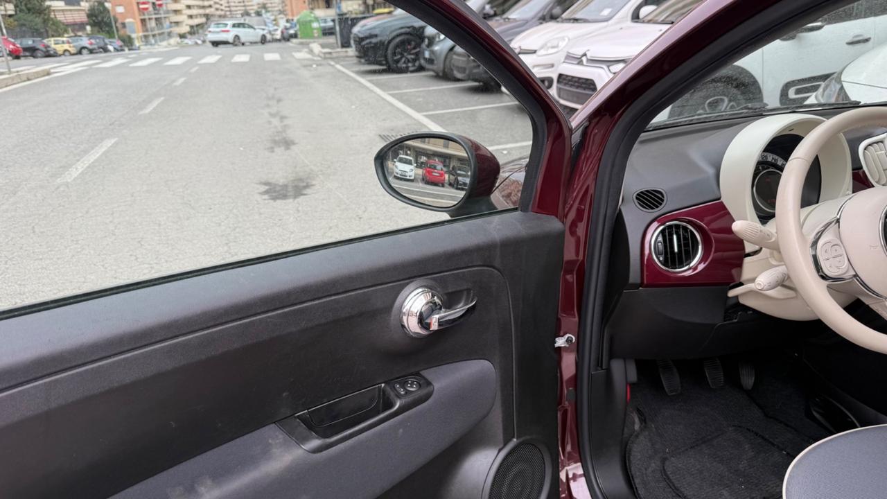 Fiat 500 1.2 Lounge LED CAR PLAY PANORAMA CERCHI 15 PDC BLUETOOTH