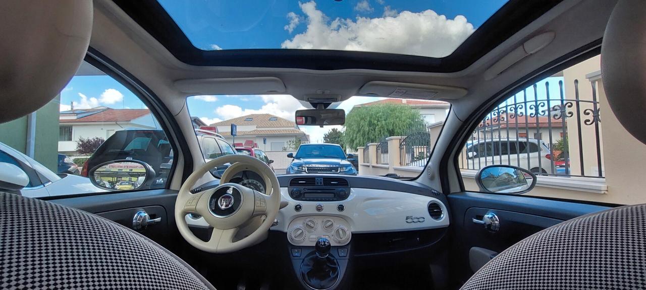 FIAT 500 LOUNGE 1,2 BENZINA TELEFONO TETTO PANORAMICO LEGA USB IMPECCABILE