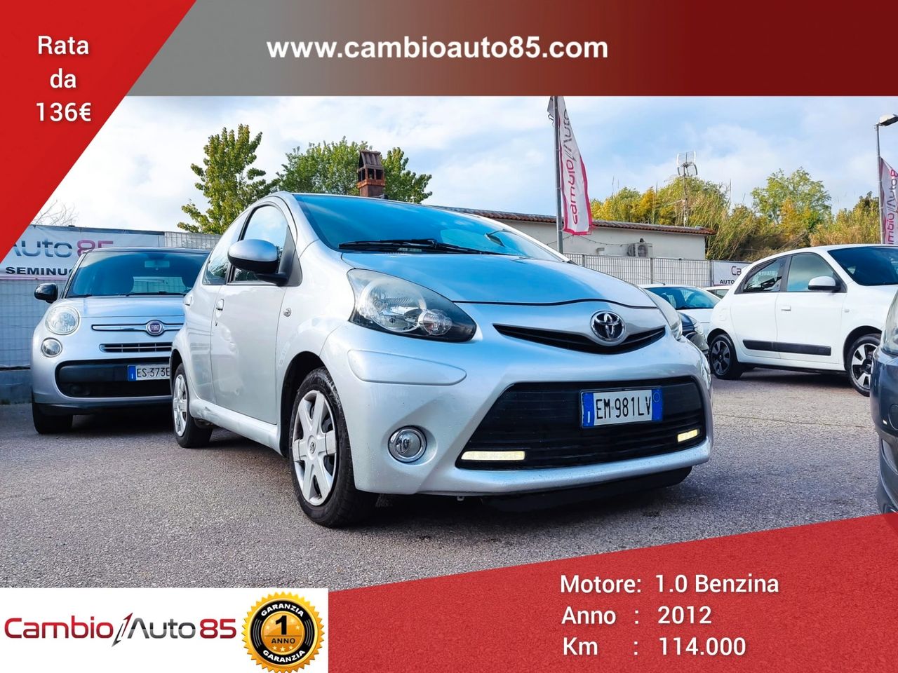 Toyota Aygo 1.0 12V VVT-i 5 porte Lounge MMT