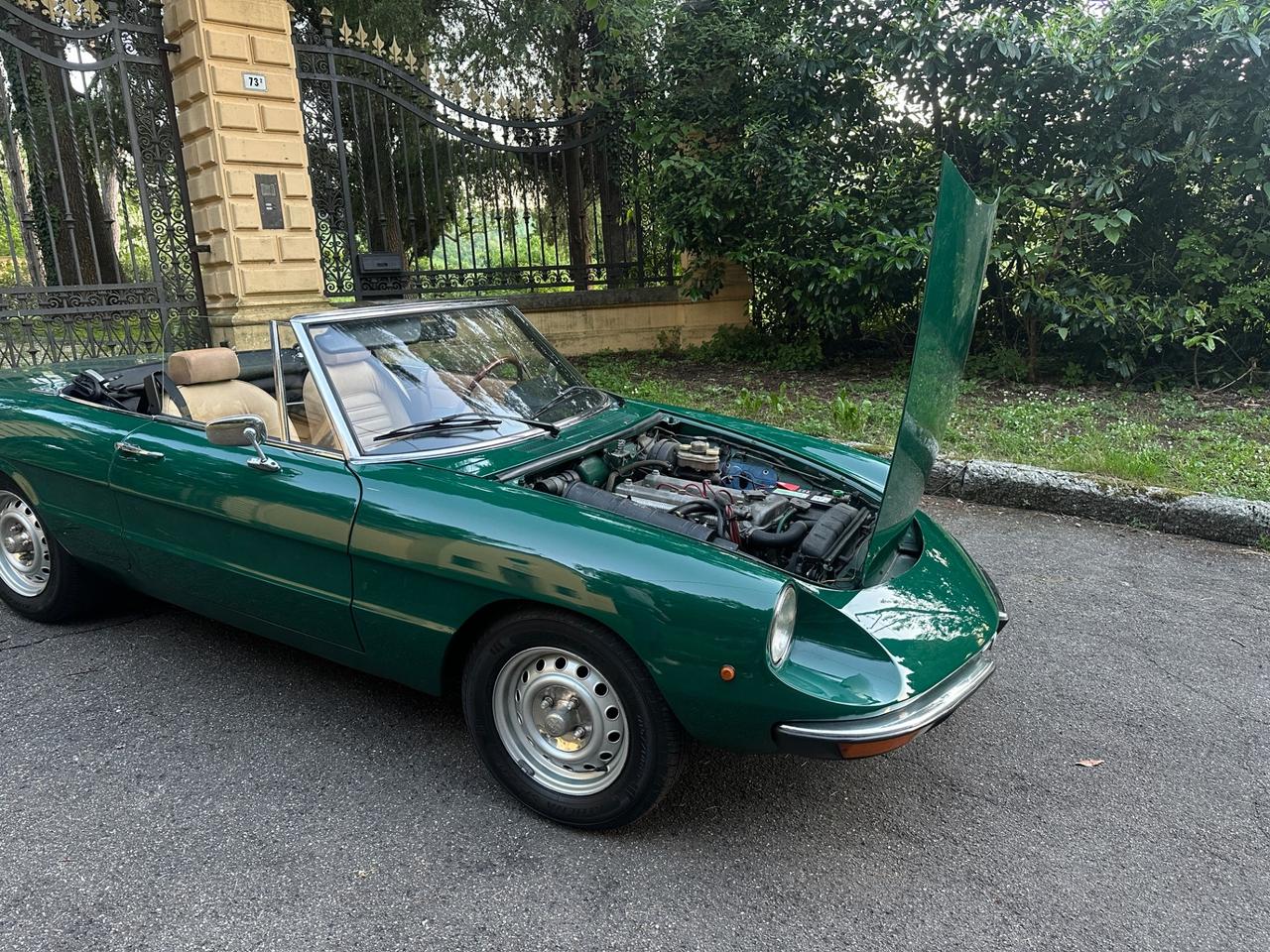 Alfa Romeo Spider 1600 Junior (Coda Tronca) Verde Pino Service Book Matching Specification