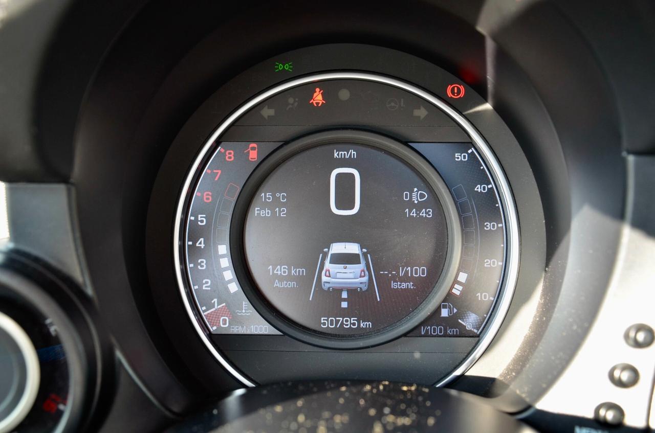 ABARTH 595 1.4 TURBO T-JET 160cv PISTA, UNICOPROPRIETARIO, ORIGINALE, MAI MODIFICATA, TETTO, UFF ITALIANA