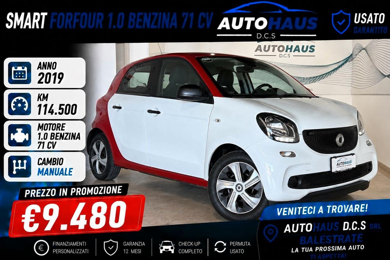 Smart ForFour 1.0 Benzina 71 CV