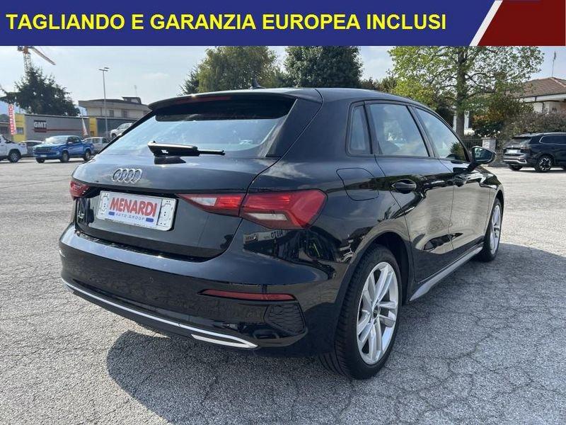 Audi A3 SPB 35 TFSI 150CV Sport Advanced PARI AL NUOVO