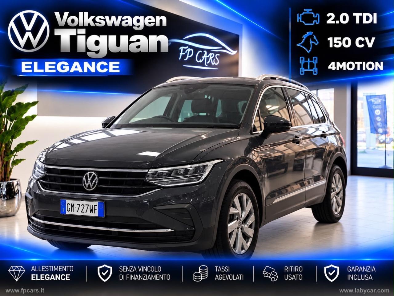 VOLKSWAGEN Tiguan 2.0 TDI 150CV SCR DSG 4MOT. Eleg.