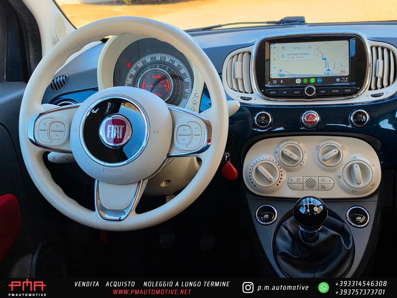 Fiat 500 1.2 Pop 69cv GPL carplay android auto